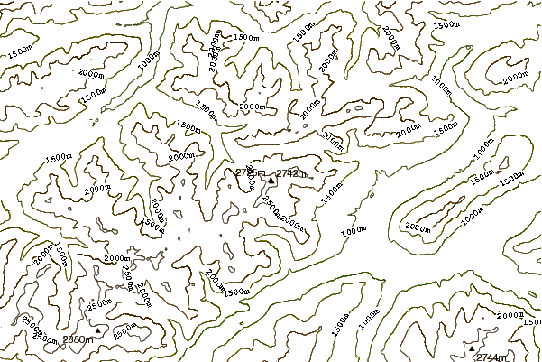 Mountain peaks around Muttekopf