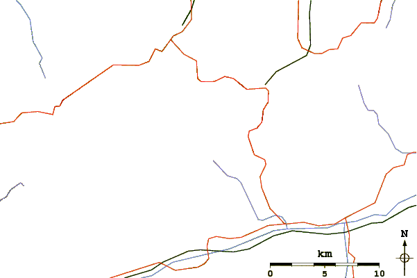 Roads and rivers around Muttenstock