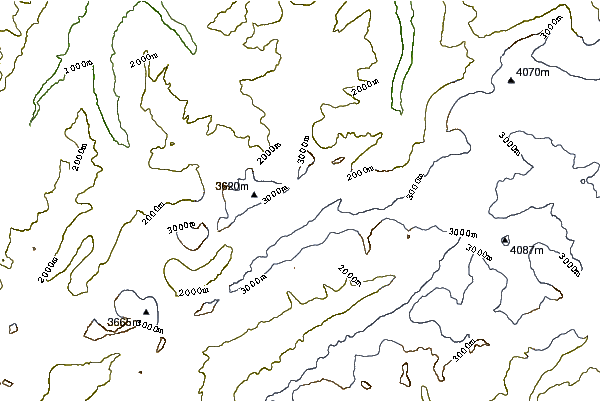 Mountain peaks around Mutthorn