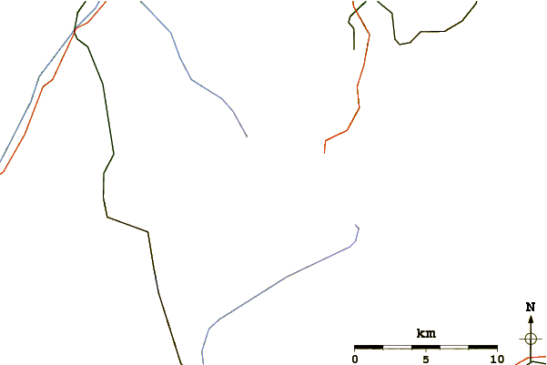 Roads and rivers around Mutthorn