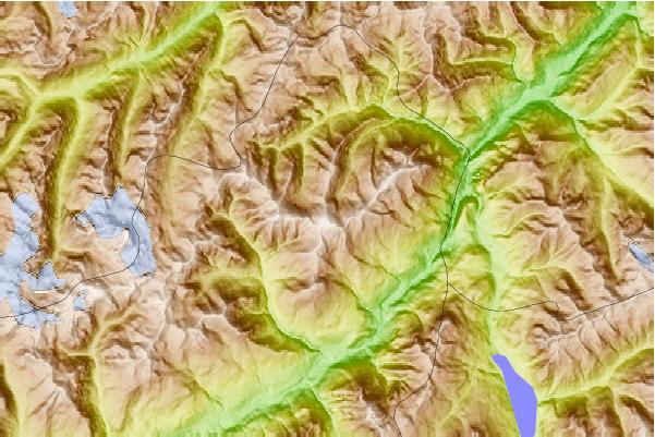 Surf breaks located close to Muttler