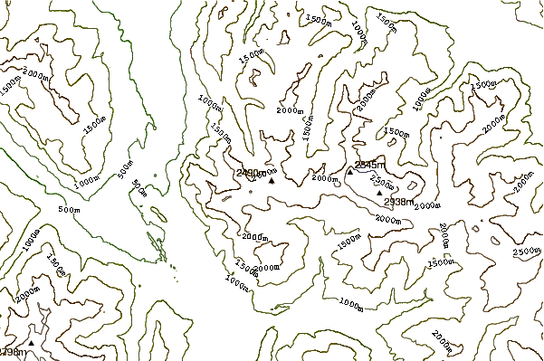 Mountain peaks around Naafkopf