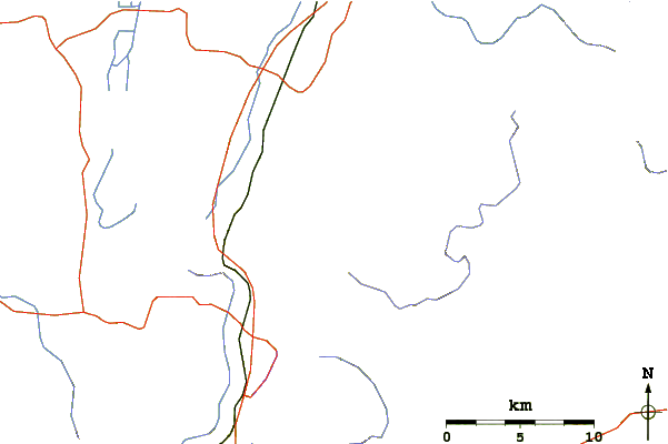 Roads and rivers around Naejangsan