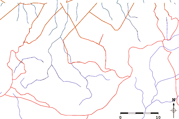 Roads and rivers around Nafusa Mountains