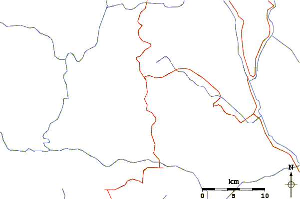 Roads and rivers around Nag Tibba