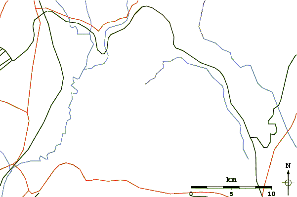 Roads and rivers around Nagy-Milic