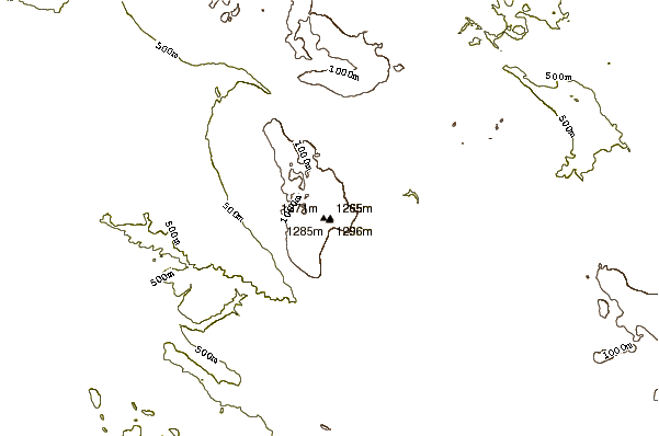 Mountain peaks around Nanos, Slovenia