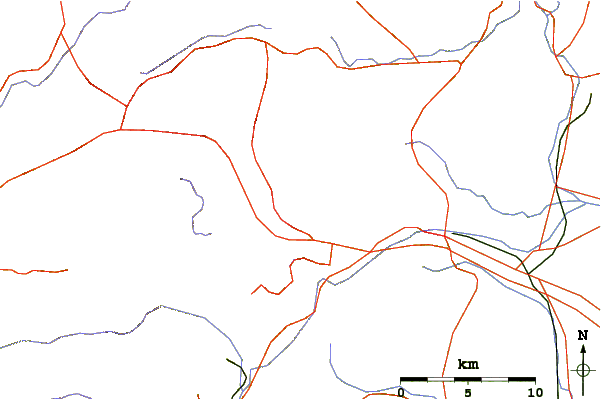 Roads and rivers around Nantai