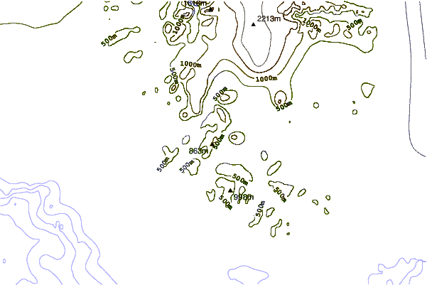 Mountain peaks around Napasorsuaq