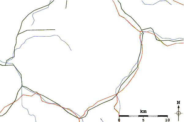 Roads and rivers around Napf