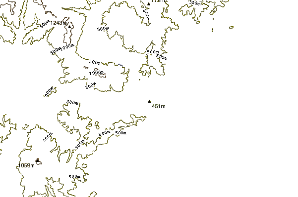 Mountain peaks around Naruko (volcano)