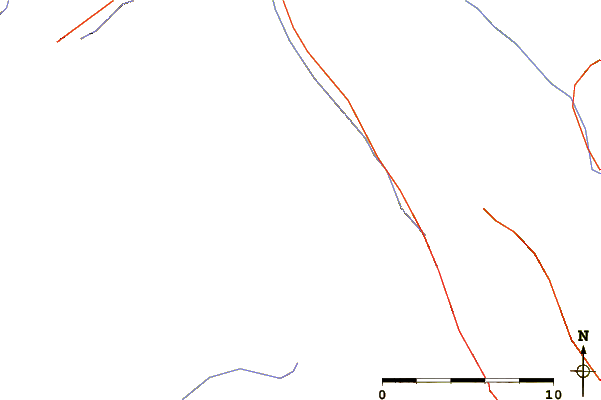 Roads and rivers around Nasswald Peak