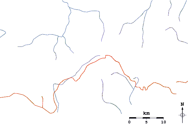 Roads and rivers around Ndete Napu