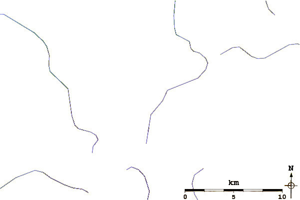 Roads and rivers around Ne Udokan Plateau