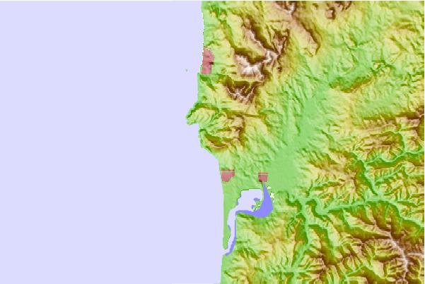 Surf breaks located close to Neahkahnie Mountain