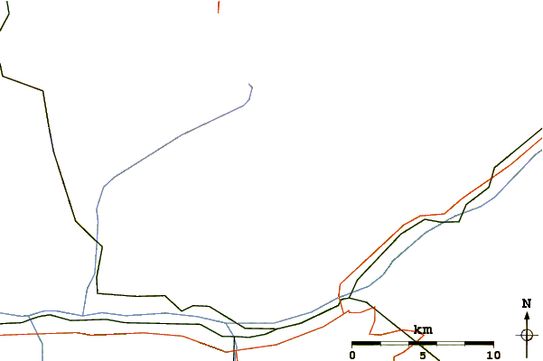 Roads and rivers around Nesthorn