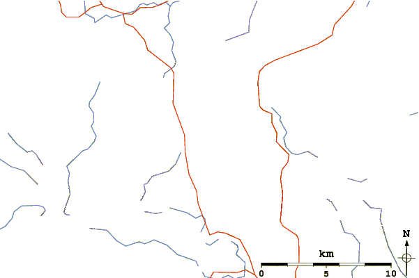 Roads and rivers around Nethermost Pike