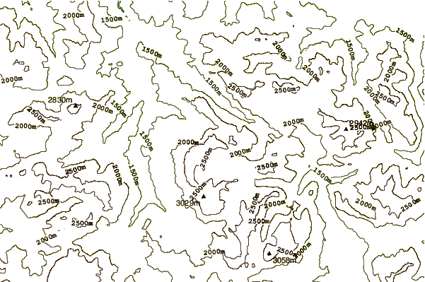 Mountain peaks around Neuner (La Val)