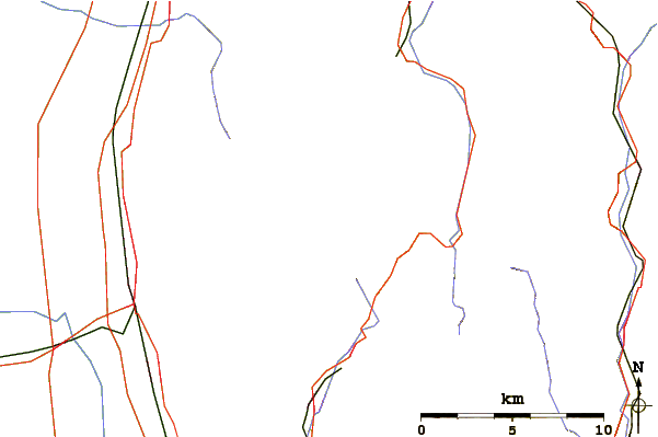 Roads and rivers around Neunkircher Höhe