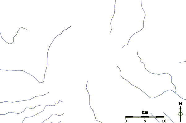 Roads and rivers around Nevados De Famatina