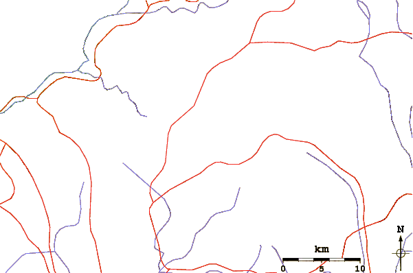 Roads and rivers around Nevados Firura