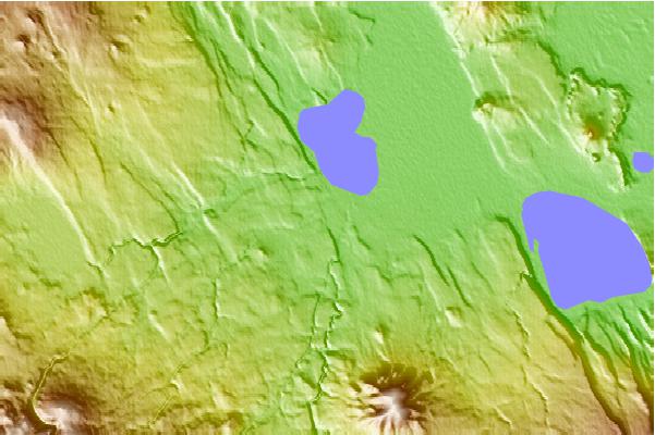 Surf breaks located close to Newberry Volcano