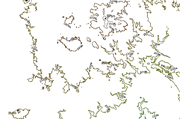 Mountain peaks around Newer Volcanics Prov