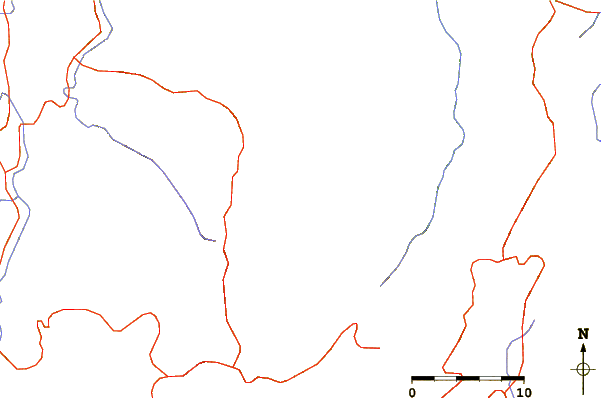 Roads and rivers around Ngoc Linh