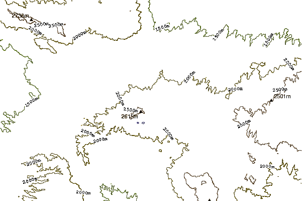 Mountain peaks around Ngozi