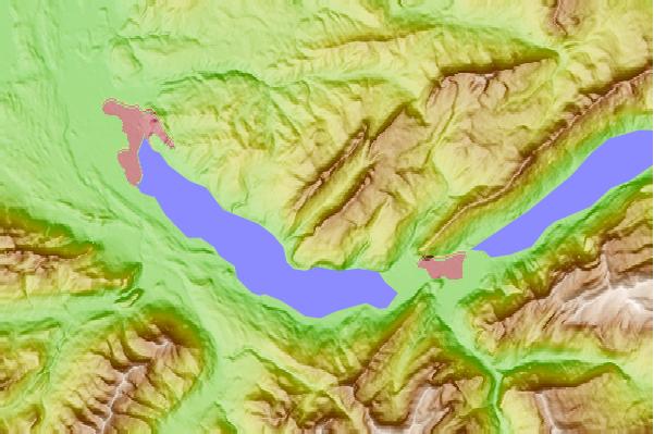 Surf breaks located close to Niederhorn