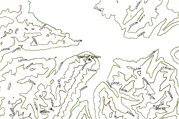 Mountain peaks around Niesen