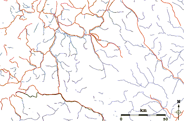 Roads and rivers around Njunis