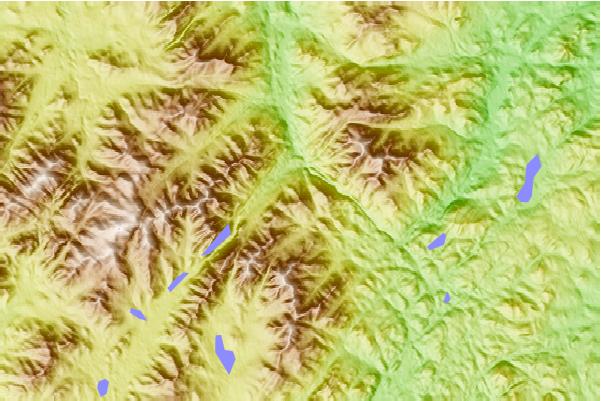 Surf breaks located close to Noonmark Mountain