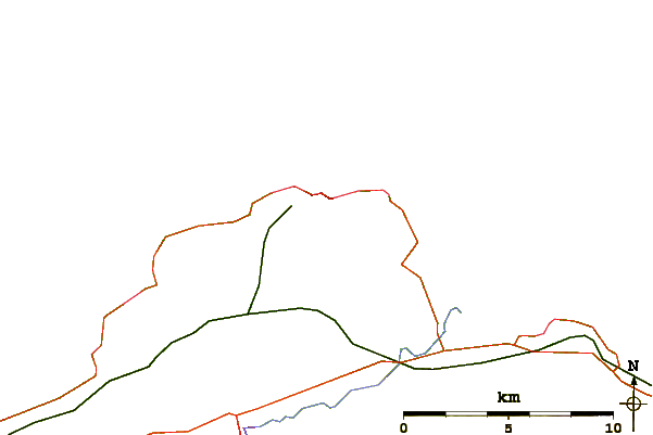 Roads and rivers around North Berwick Law