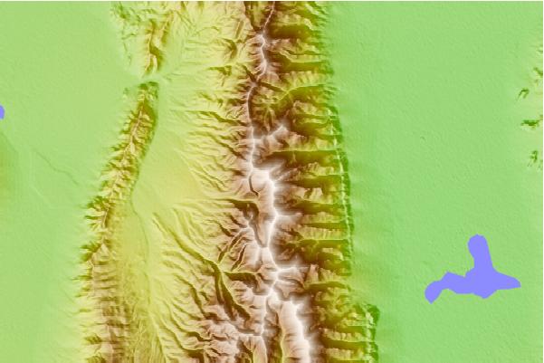 Surf breaks located close to North Schell Peak