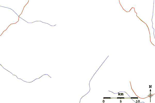 Roads and rivers around North Truchas Peak