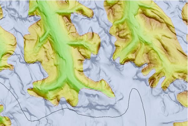 Surf breaks located close to North Twin Peak