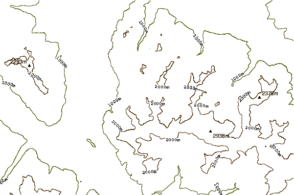 Mountain peaks around Nospitz