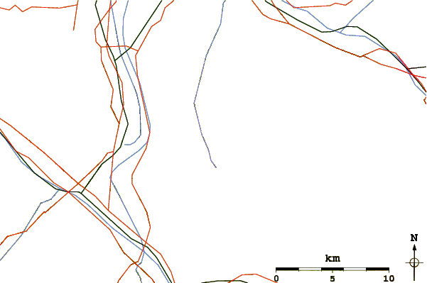 Roads and rivers around Nospitz