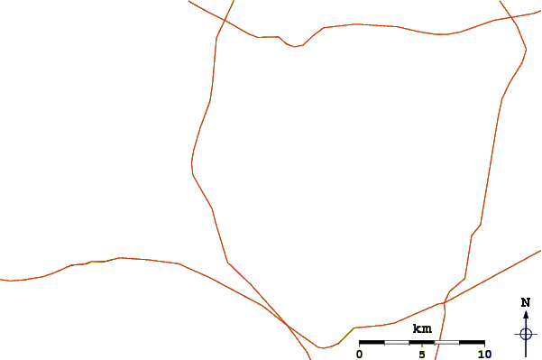 Roads and rivers around Notch Peak