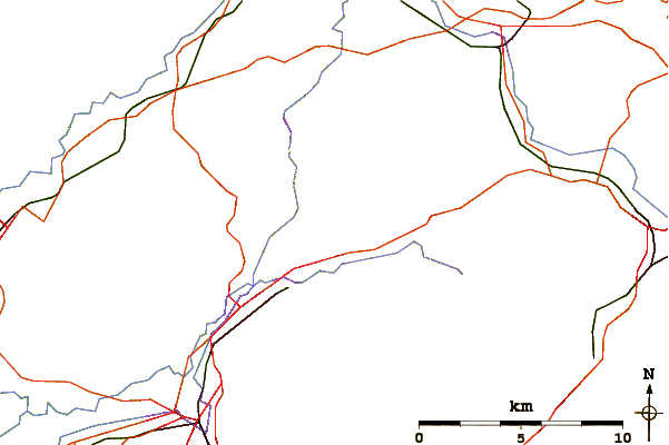 Roads and rivers around Noyna Hill