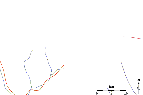 Roads and rivers around Nuptse