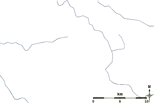 Roads and rivers around Nuthinaw Mountain