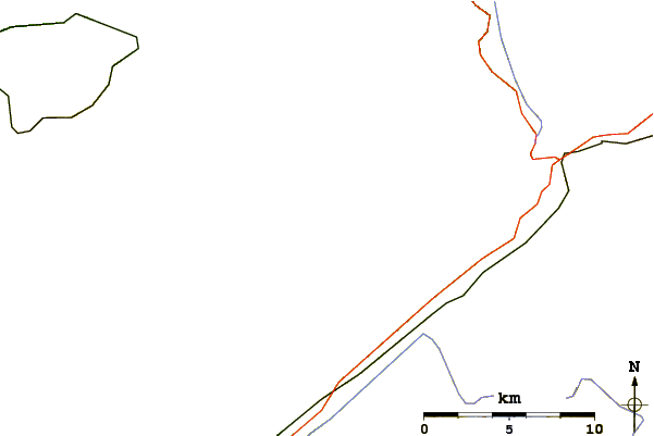 Roads and rivers around Oberaarhorn