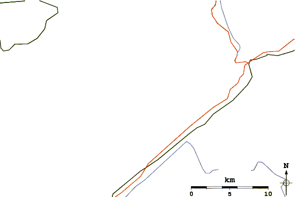 Roads and rivers around Oberaarrothorn