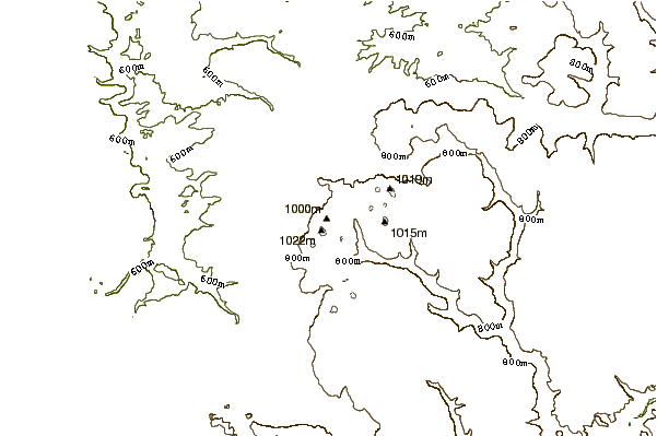 Mountain peaks around Oberhohenberg