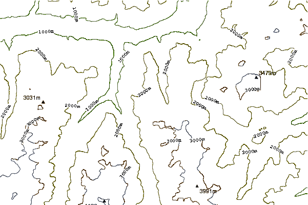 Mountain peaks around Ochsehorn