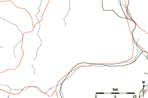 Roads and rivers around Ochsen