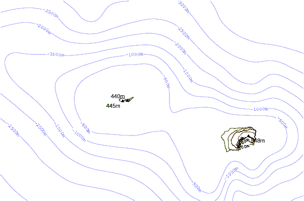 Mountain peaks around Ofu-Olosega