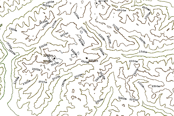 Mountain peaks around Ohrenspitzen